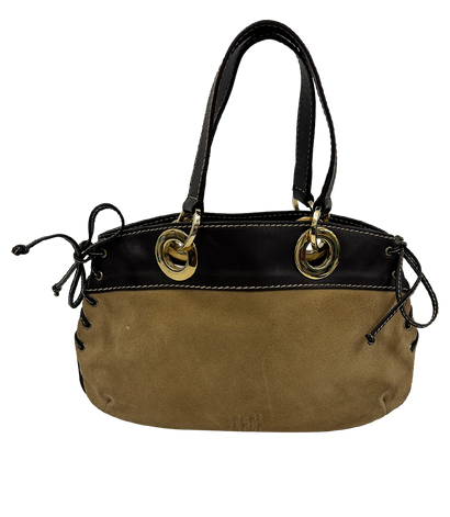 Tote, 220&euro;, Bolso, Beige/Marrón, Cuero - Ante, Vista frontal